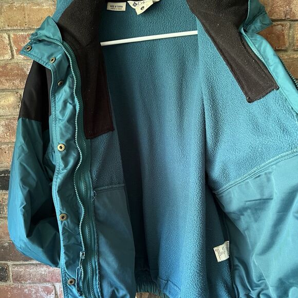 Vintage Columbia Bugaboo Jacket Women L Blue Black Colorblock 90s 2-In-1 - Picture 16 of 16